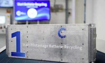 Volkswagnova prva tovarna za recikliranje baterij