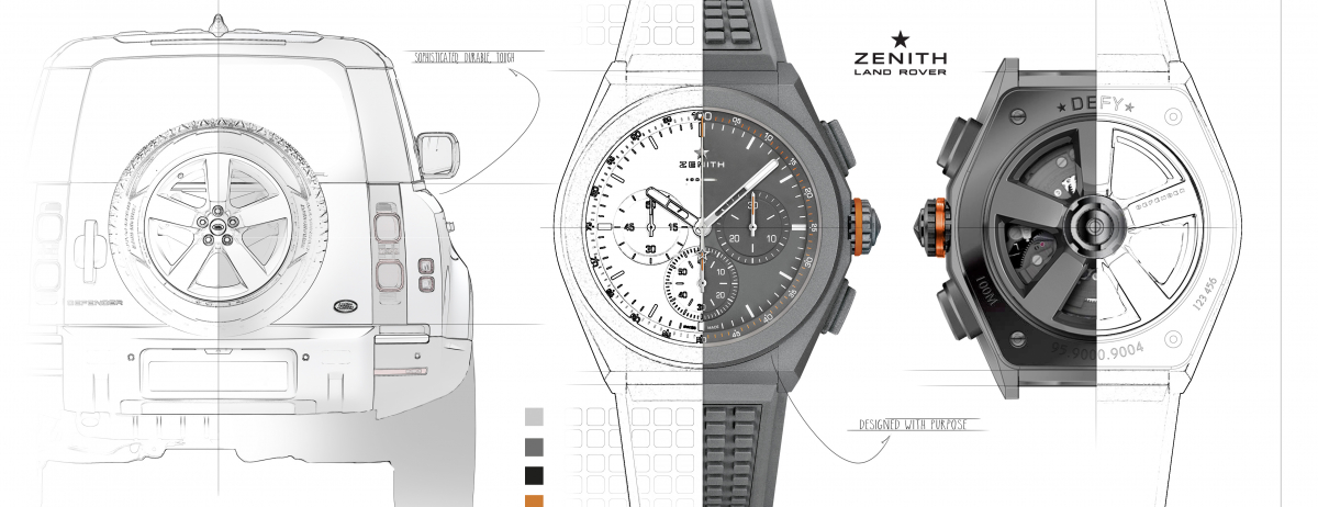 Land Rover Zenith Defy 21 Watch Graphic