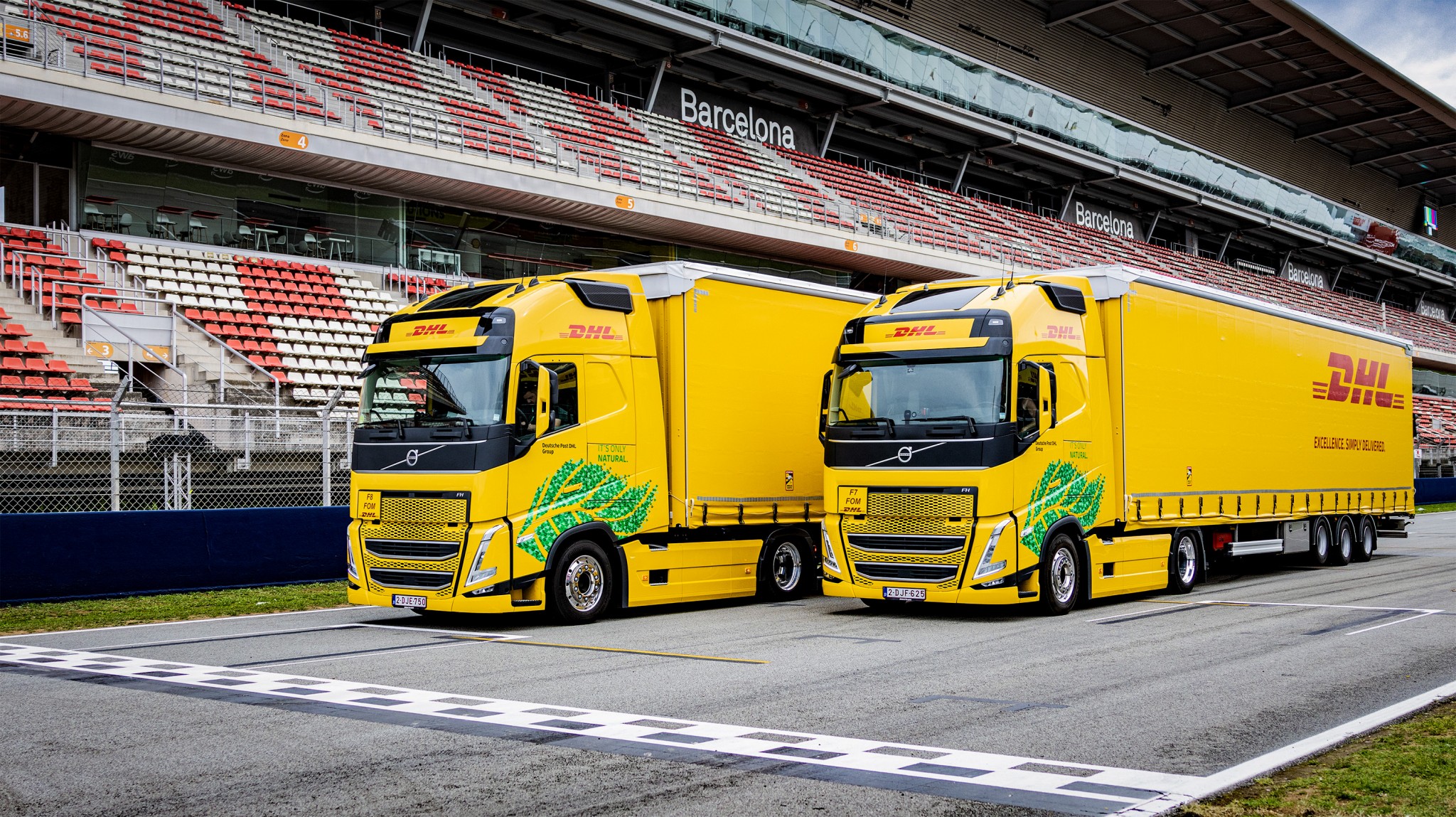 DHL biofueled trucks 2023