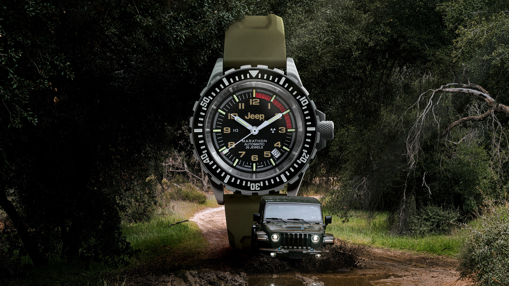 Jeep® brand and Marathon Watch launch new collection that features four timepieces celebrating each brand's military history.