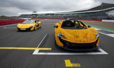 McLaren P1 iz LEGO kock je dirkal v Silverstonu