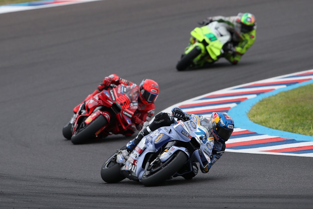 Alex Marquez at MotoGP World Championship Stop 02 on March 16, 2025 in Termas De Rio Hondo, Argentina. // Gold & Goose / Red Bull Content Pool // SI202503160504 // Usage for editorial use only //