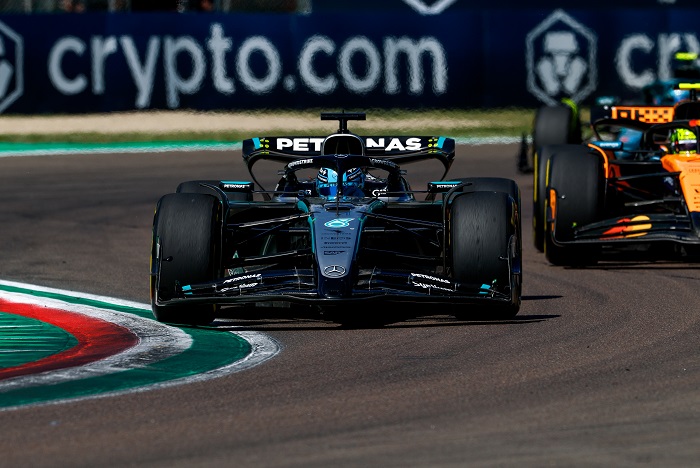 Formel 1 - Mercedes-AMG PETRONAS F1 Team, Emilia Romagna Grand Prix 2025. George Russell Formula One - Mercedes-AMG PETRONAS F1 Team, 2025 Emilia Romagna Grand Prix. George Russell