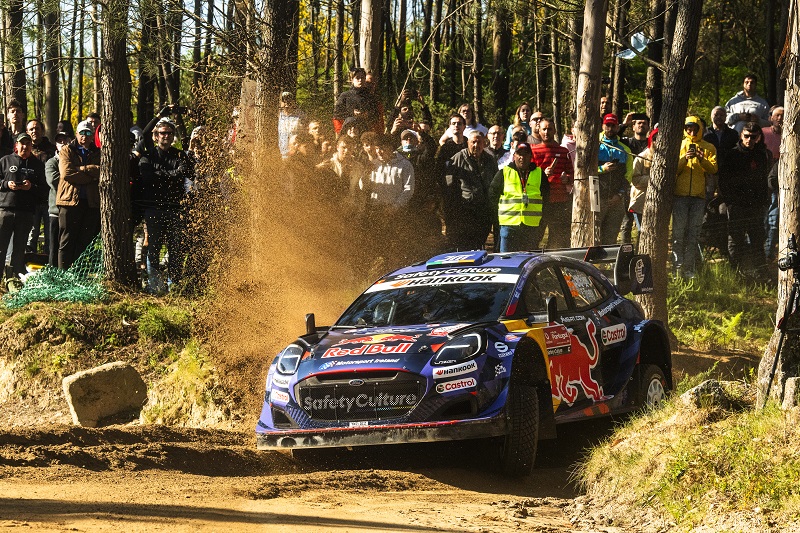 McErlean Josh (IRL) and Treacy Eoin (IRL) of team M-SPORT FORD WORLD RALLY TEAM are seen performing during the World Rally Championship in Porto, Portugal on May 15, 2025. // Jaanus Ree / Red Bull Content Pool // SI202505150213 // Usage for editorial use only //