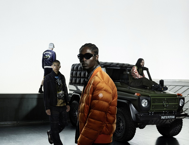 Mercedes-Benz und Moncler by Nigo feiern den Verkaufsstart der gemeinsamen Kollektion und die Auslieferung der limitierten G_Klasse an Kunden. Foto: Thibaut Grevet. 

Mercedes-Benz and Moncler by Nigo celebrate the launch of their fashion collection and the start of delivery of the limited-edition G-Class model to customers. Photo: Thibaut Grevet.