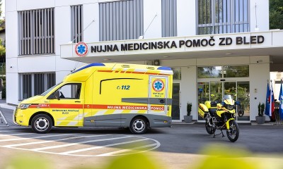 Predaja reševalnega motorja BMW Zdravstvenemu domu Bled