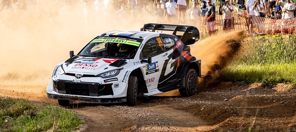 Oliver Solberg races at WRC Delfi Rally in Tartu, Estonia on July, 2025. // WRC Promoter GmbH / Red Bull Content Pool // SI202507200247 // Usage for editorial use only //