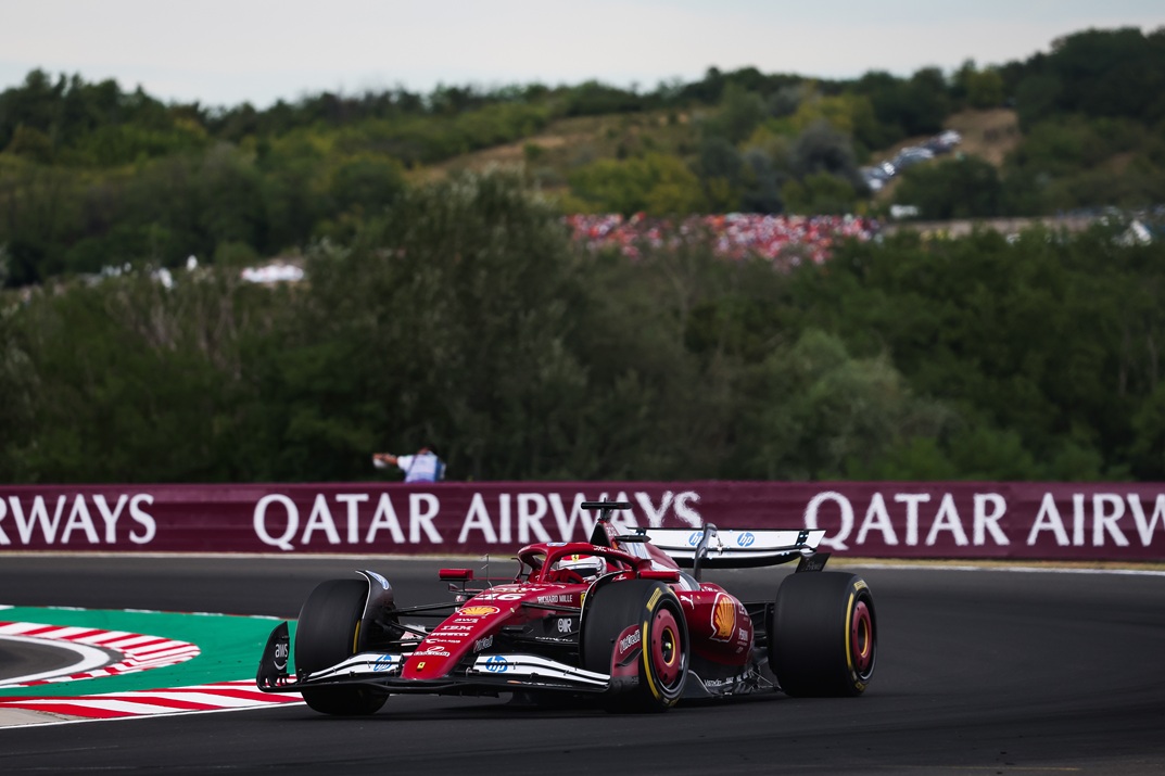 16 LECLERC Charles (mco), Scuderia Ferrari SF-25, action during the 2025 Formula 1 Lenovo Hungarian Grand Prix, 14th round of the 2025 FIA Formula One World Championship from August 1 to 3, 2025 on the Hungaroring, in Mogyorod, Hungary - Photo Antonin Vincent / DPPI