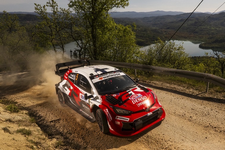 Sami Pajari (FIN) Marko Salminen (FIN) of team TOYOTA GAZOO RACING WRT2 perform during the World Rally Championship Croatia in Rijeka, Croatia on 10 April, 2026 // Jaanus Ree / Red Bull Content Pool // SI202604100774 // Usage for editorial use only //