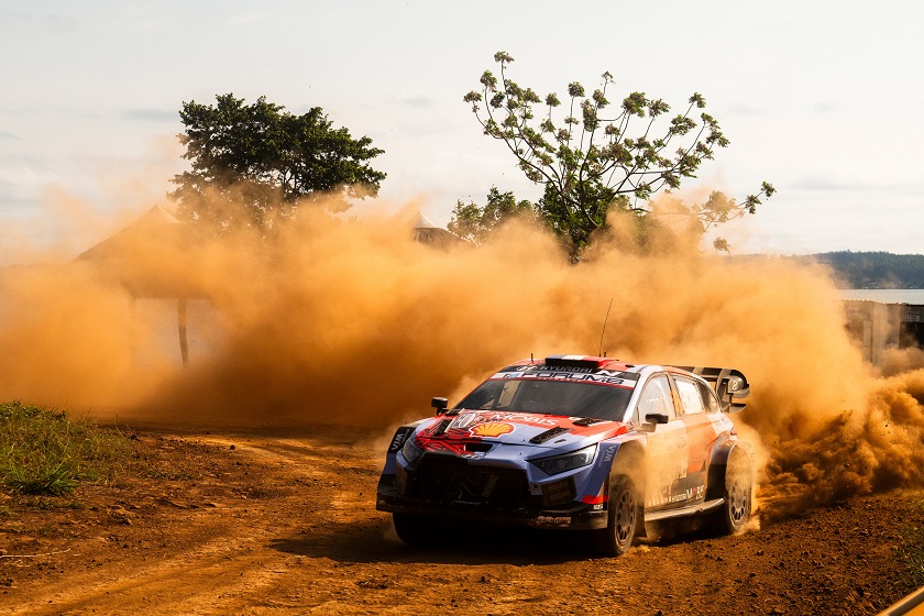 Adrien Fourmaux (FRA), Alexandre Coria (FRA) Of team HYUNDAI SHELL MOBIS WORLD RALLY TEAM seen during the World Rally Championship in Encarnacion, Paraguay on 30.08.2026 // Jaanus Ree / Red Bull Content Pool // SI202608291090 // Usage for editorial use only //